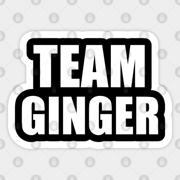 Team Ginger, Funny St Patrick's Day Sticker by adik